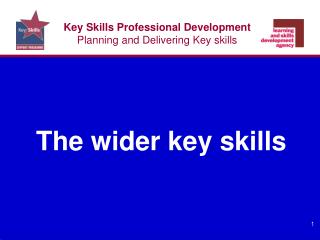 Key Skills Professional Development Planning and Delivering Key skills