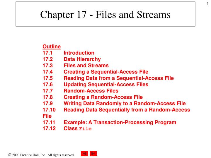 chapter 17 files and streams