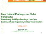 Alaa Sadik, Ph.D. - slide 1
