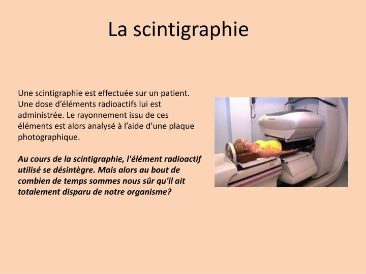 la scintigraphie