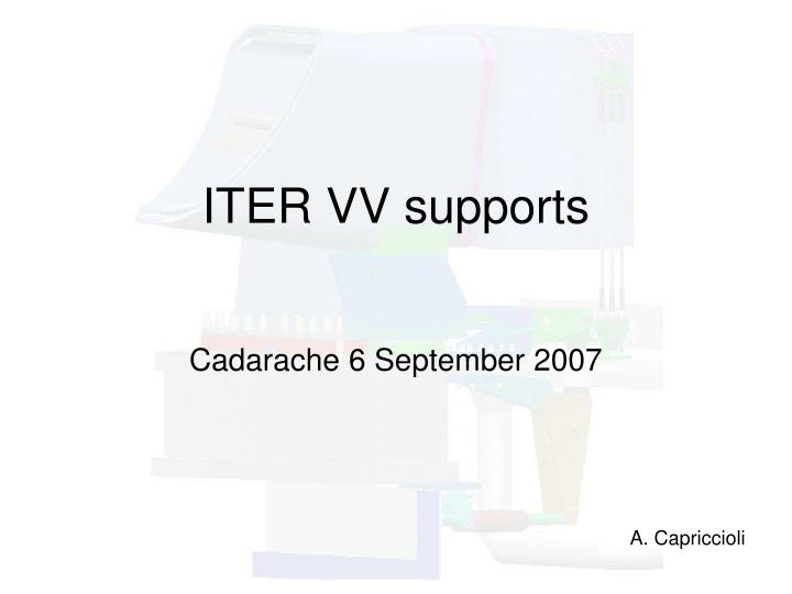 iter vv supports