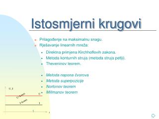 istosmjerni krugovi