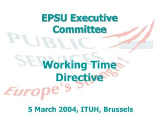 EPSU Executive Committee