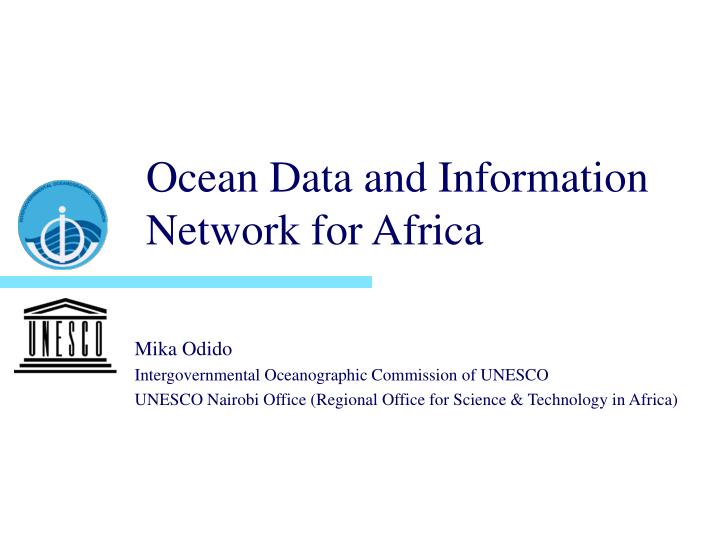 ocean data and information network for africa