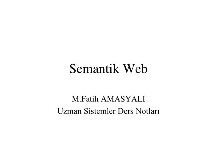 semantik web