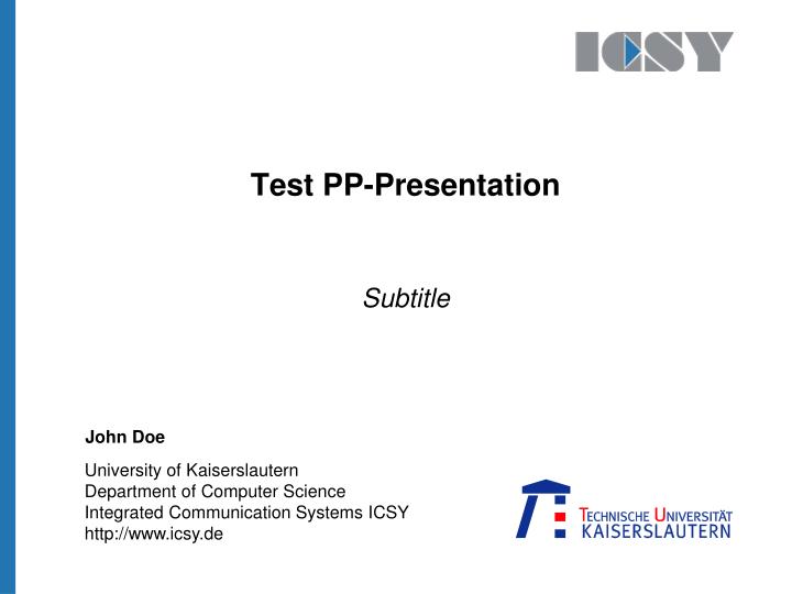 test pp presentation