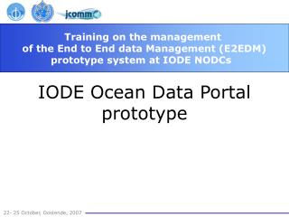 IODE Ocean Data Portal prototype