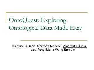 OntoQuest: Exploring Ontological Data Made Easy