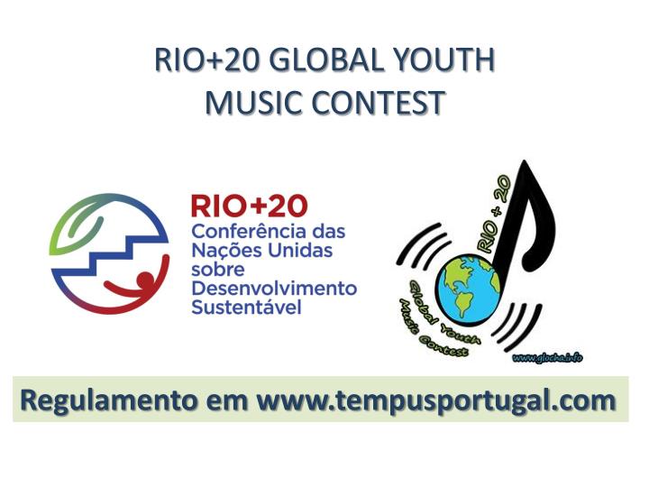rio 20 global youth music contest