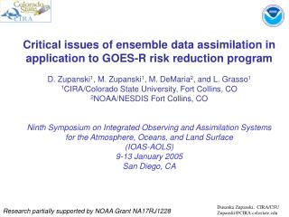 Critical issues of ensemble data assimilation in application to GOES-R risk reduction program