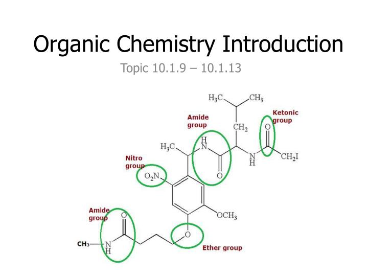 organic chemistry introduction