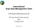 International Argo Data Management Team - slide 1