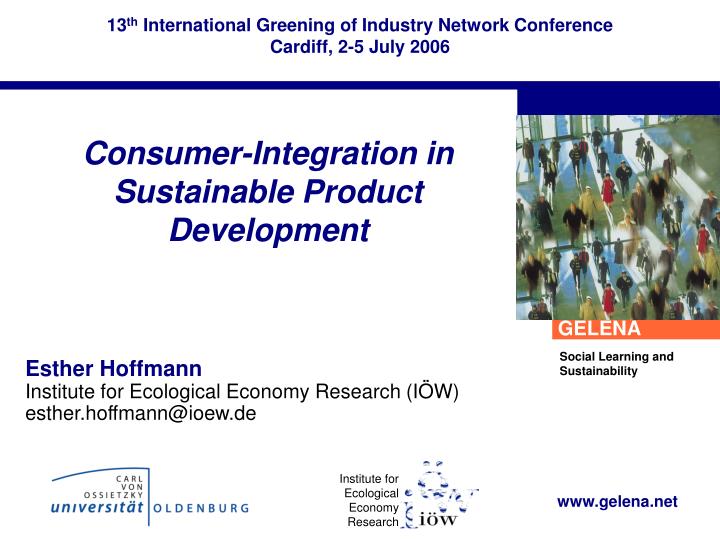 consumer integration in sustainable product development