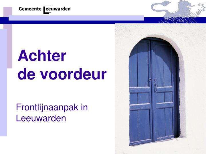 achter de voordeur