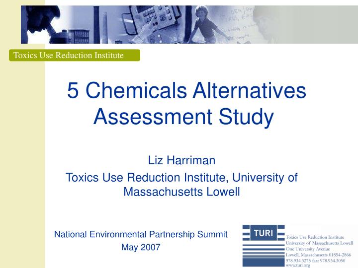 5 chemicals alternatives assessment study