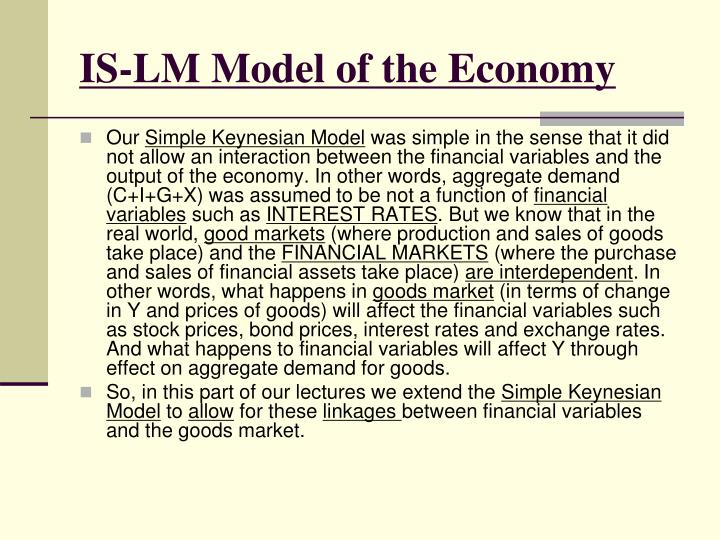 is lm model of the economy