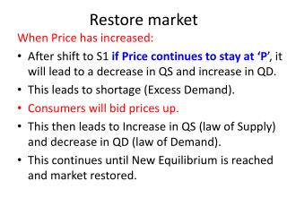 Restore market