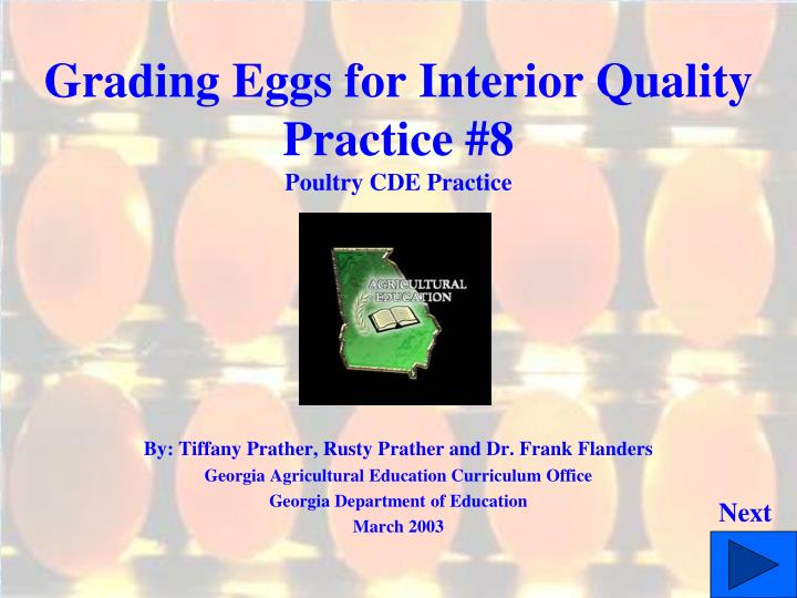 grading eggs for interior quality practice 8 poultry cde practice