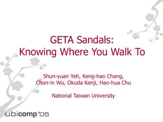 GETA Sandals: Knowing Where You Walk To