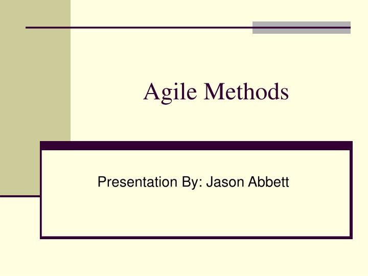 agile methods