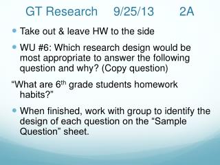 GT Research 	9/25/13 	2A