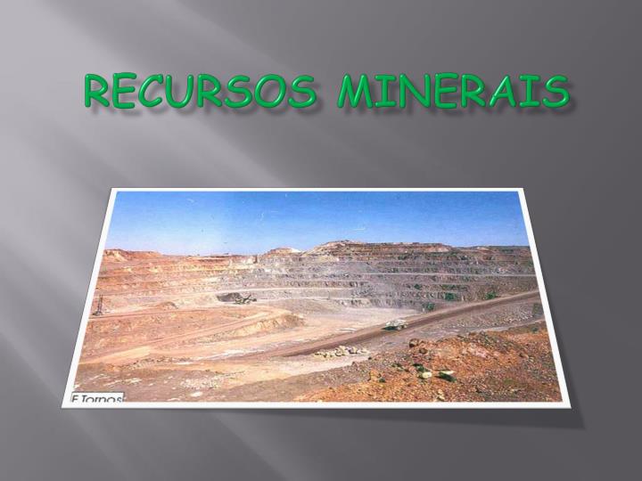 recursos minerais