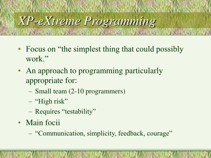 xp extreme programming