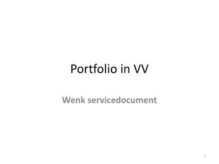 portfolio in vv