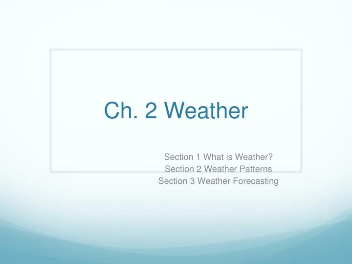 ch 2 weather