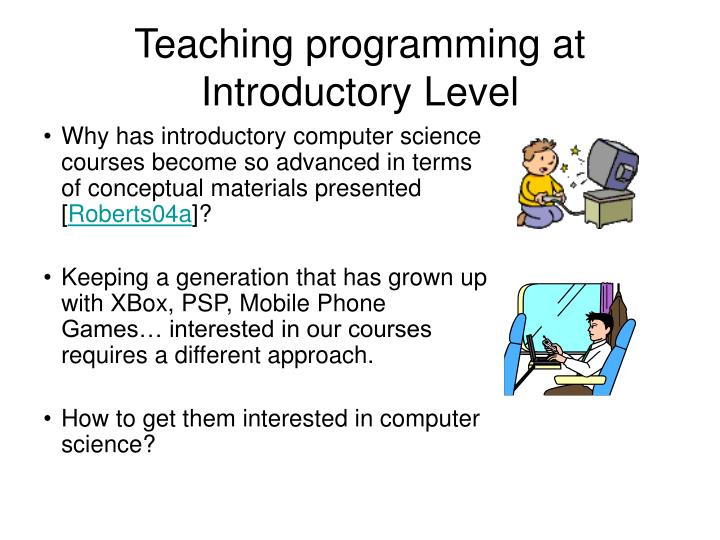 teaching programming at introductory level