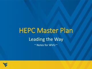 HEPC Master Plan