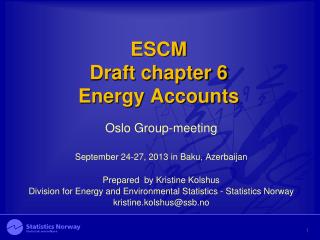 ESCM Draft chapter 6 Energy Accounts