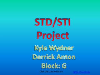 STD/STI Project