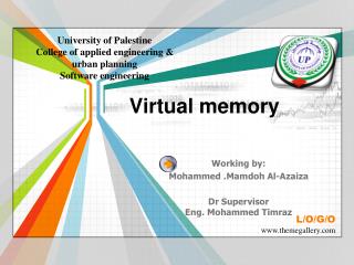 working by mohammed mamdoh al azaiza dr supervisor eng mohammed timraz