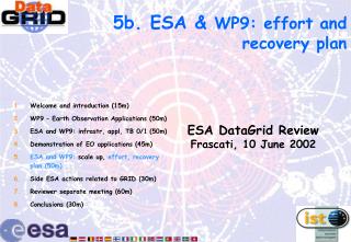 5b. ESA &amp; WP9 : effort and recovery plan