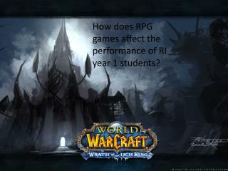 How does RPG games affect the performance of RI year 1 students?