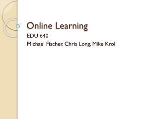 Online Learning