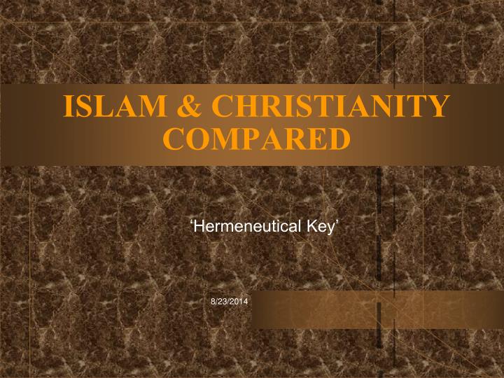 islam christianity compared