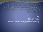 Rethinking the Role of Provincial Government in Local Development in South Africa - slide 1