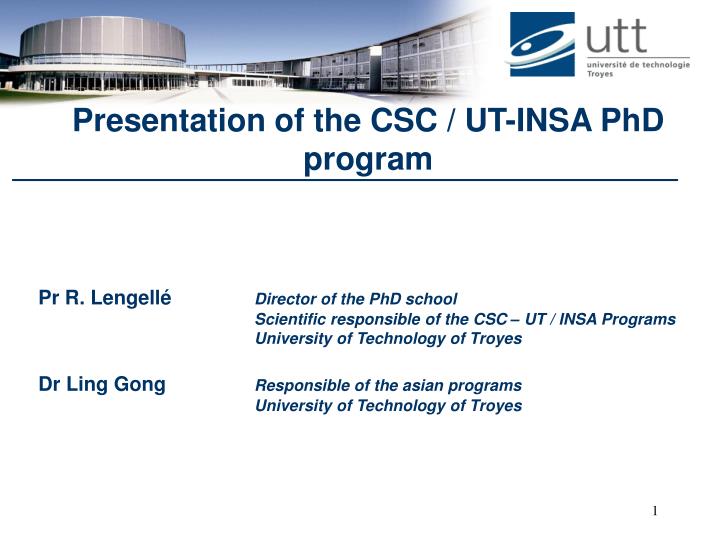 presentation of the csc ut insa phd program