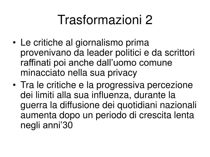 trasformazioni 2