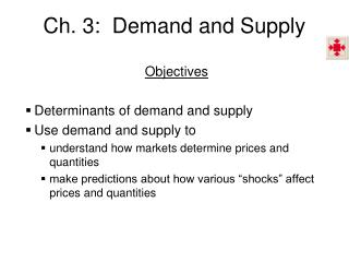 Ch. 3: Demand and Supply