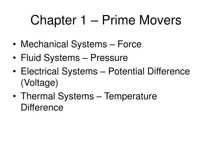 chapter 1 prime movers