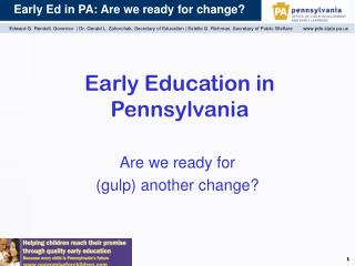 Early Education in Pennsylvania