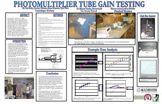 PHOTOMULTIPLIER TUBE GAIN TESTING