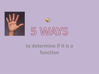 5 ways