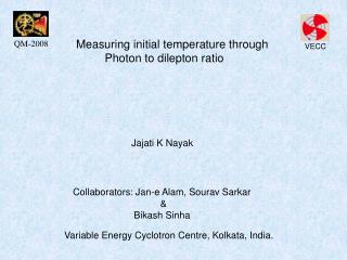 Measuring initial temperature through Photon to dilepton ratio