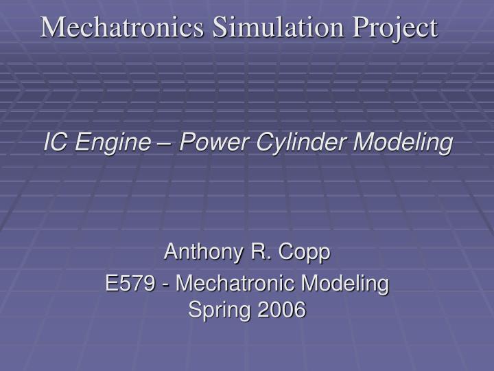 mechatronics simulation project