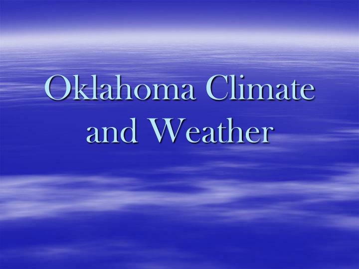 oklahoma climate and weather