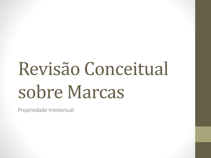 revis o conceitual sobre marcas